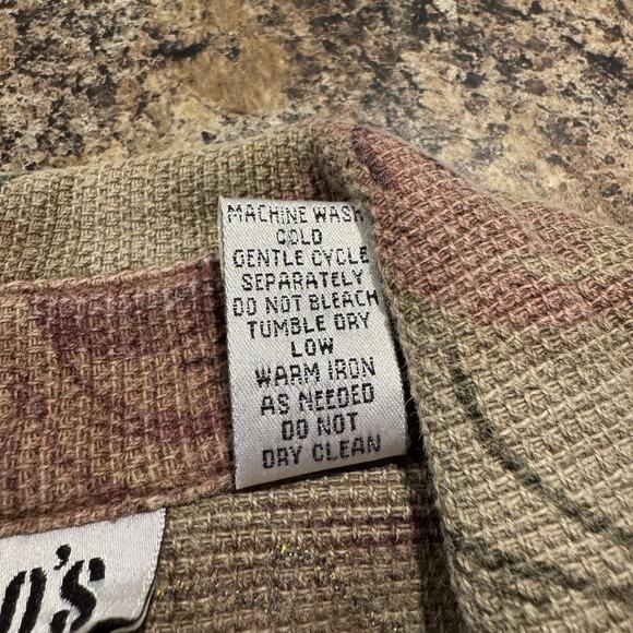 Chicos Top Vintage Tapestry Floral Cottage Academia Prairie Button Up 1 Medium 8 - Picture 4 of 5